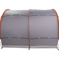 vidaXL Cykelopbevaringstelt med tag Grå og orange 256 x 222 x 182 cm