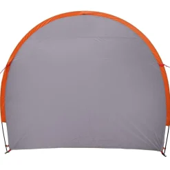 vidaXL Cykelopbevaringstelt med tag Grå og orange 210 x 90 x 174 cm