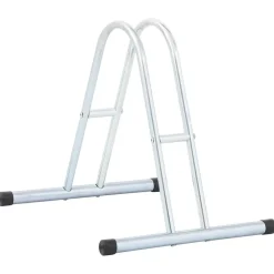 vidaXL cykelstativ til 1 cykel fritstående galvaniseret stål