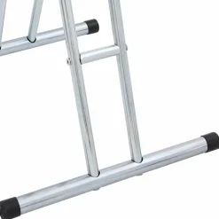 vidaXL cykelstativ til 1 cykel fritstående galvaniseret stål