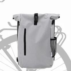 vidaXL Cykeltaske Grå 31 x 13 x 58 cm Polyester