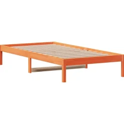 vidaXL daybed uden madras 90x200 cm massivt fyrretræ gyldenbrun