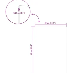 vidaXL Dekor Panels 12 pcs Sonoma eg 40 x 60 x 0,27 cm Konstrueret træ