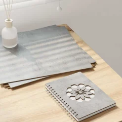 vidaXL Dekor Panels 12 pcs Beton Grå 30 x 30 x 0,27 cm Konstrueret træ