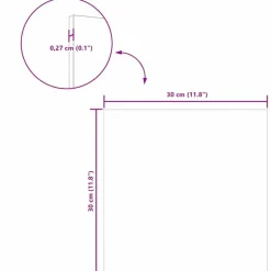 vidaXL Dekor Panels 12 pcs Beton Grå 30 x 30 x 0,27 cm Konstrueret træ