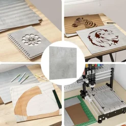 vidaXL Dekor Panels 12 pcs Beton Grå 30 x 30 x 0,27 cm Konstrueret træ