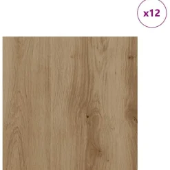 vidaXL Dekor Panels 12 pcs Artisan Egetræ 30 x 30 x 0,27 cm