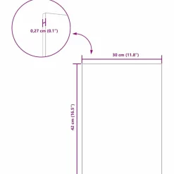 vidaXL Dekor Panels 12 pcs Sonoma eg 30 x 42 x 0.27 cm Konstrueret træ