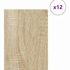 vidaXL Dekor Panels 12 pcs Sonoma eg 30 x 42 x 0.27 cm Konstrueret træ