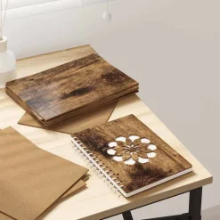 vidaXL Dekor Panels 50 pcs Røget eg 21 x 30 x 0,27 cm Konstrueret træ