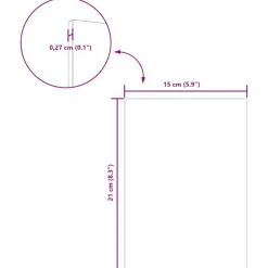 vidaXL Dekor Panels 12 pcs Røget eg 15 x 21 x 0.27 cm Konstrueret træ