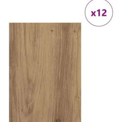 vidaXL Dekor Panels 12 pcs Artisan Egetræ 15 x 21 x 0.27 cm