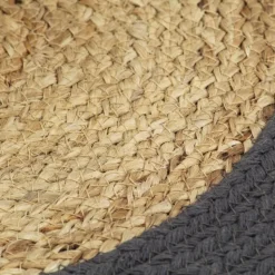 vidaXL dækkeservietter 4 stk. 38 cm jute og bomuld natur og antracit