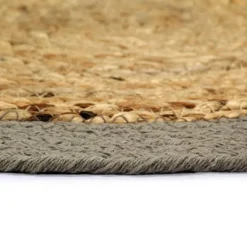 vidaXL dækkeservietter 4 stk. 38 cm jute og bomuld natur og grå