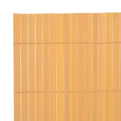 vidaXL dobbeltsidet havehegn PVC 90 x 300 cm gul