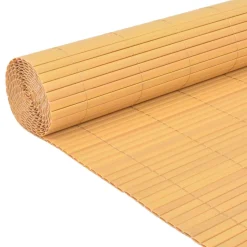 vidaXL dobbeltsidet havehegn PVC 90 x 300 cm gul