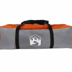 vidaXL Dome Telt 4-Personer med tag Grå og orange 505 x 450 x 248 cm