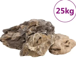 vidaXL dragesten 25 kg 10-40 cm grå