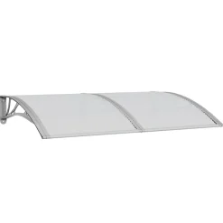 vidaXL dørbaldakin 150x100 cm polycarbonat grå