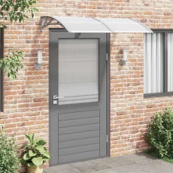 vidaXL dørbaldakin 150x100 cm polycarbonat grå