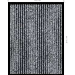 vidaXL dørmåtte 40x60 cm stribet grå