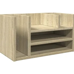 vidaXL dueslag til skrivebord 44,5x24x25 cm konstrueret træ sonoma-eg