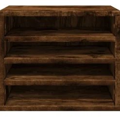 vidaXL dueslag til skrivebord 36x26x29,5 cm konstrueret træ røget eg