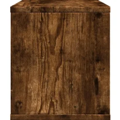 vidaXL dueslag til skrivebord 36x26x29,5 cm konstrueret træ røget eg