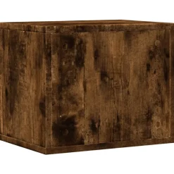 vidaXL dueslag til skrivebord 36x26x29,5 cm konstrueret træ røget eg