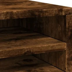 vidaXL dueslag til skrivebord 36x26x29,5 cm konstrueret træ røget eg