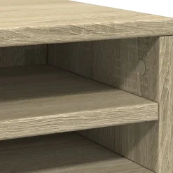 vidaXL dueslag til skrivebord 36x26x29,5 cm konstrueret træ sonoma-eg