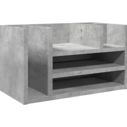 vidaXL dueslag til skrivebord 44,5x24x25 cm konstrueret træ betongrå