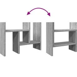 vidaXL dueslag 34,5x15,5x35,5 cm konstrueret træ grå sonoma-eg
