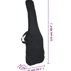vidaXL elektrisk basguitar til begyndere inkl. taske 4/4 46