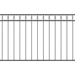vidaXL Element til hegn Assen Grå 170 x 80 cm Stål