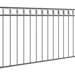 vidaXL Element til hegn Assen Grå 170 x 80 cm Stål