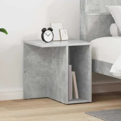 vidaXL Endebord Beton Grå 37 x 32 x 40 cm Konstrueret træ