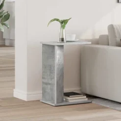 vidaXL Endebord Beton Grå 35 x 25 x 50 cm Konstrueret træ