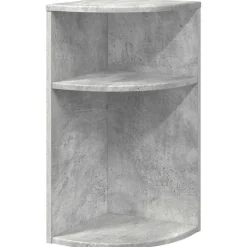 vidaXL Endebord Beton Grå 29,6 x 29,6 x 60 cm Konstrueret træ