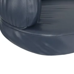 vidaXL ergonomisk hundeseng 60x42 cm skum og kunstlæder mørkeblå