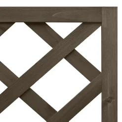 vidaXL espalier med plantekasse til hjørne 40x40x150 cm grantræ grå