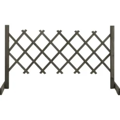 vidaXL espalier til haven 120x60 cm massivt fyrretræ grå