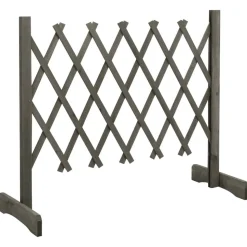 vidaXL espalier til haven 120x60 cm massivt fyrretræ grå
