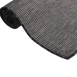 vidaXL fladvævet udendørstæppe 80x250 cm grå