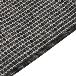 vidaXL fladvævet udendørstæppe 80x250 cm grå