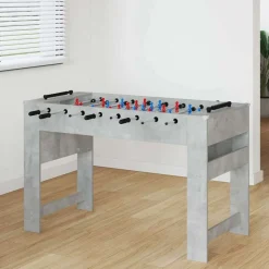 vidaXL Fodboldbord BetonGrå 125 x 60,5 x 80 cm Konstrueret træ