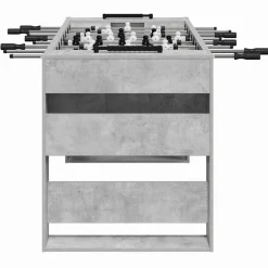 vidaXL Fodboldbord BetonGrå 146,5 x 74 x 85 cm Konstrueret træ