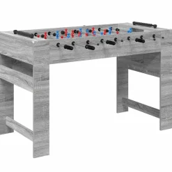vidaXL Fodboldbord Grå Sonoma 125 x 60,5 x 80 cm Konstrueret træ