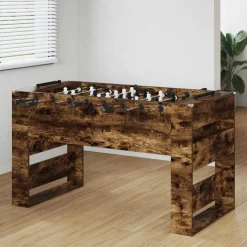 vidaXL Fodboldbord Røget Eg 146,5 x 74 x 85 cm Konstrueret træ