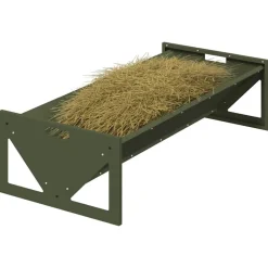 vidaXL Fodertrug til husdyr Oliven grøn 108 x 50 x 28 cm